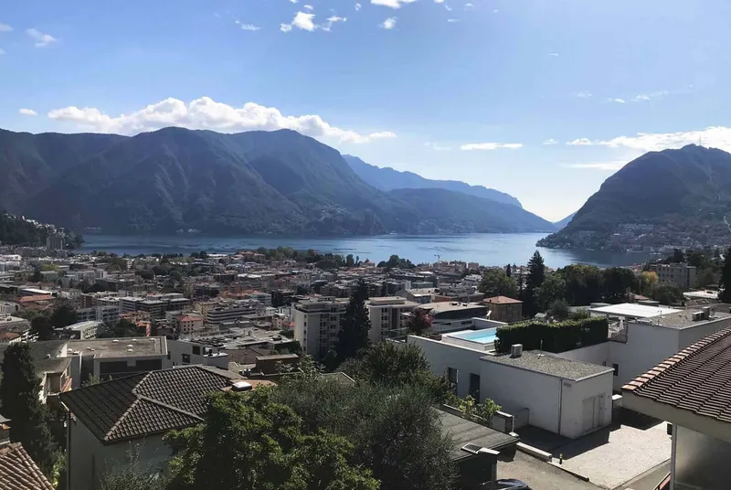 AFFITTASI ATTICO 4.5 CON TERRAZZA VISTA LAGO A MASSAGNO, foto 11