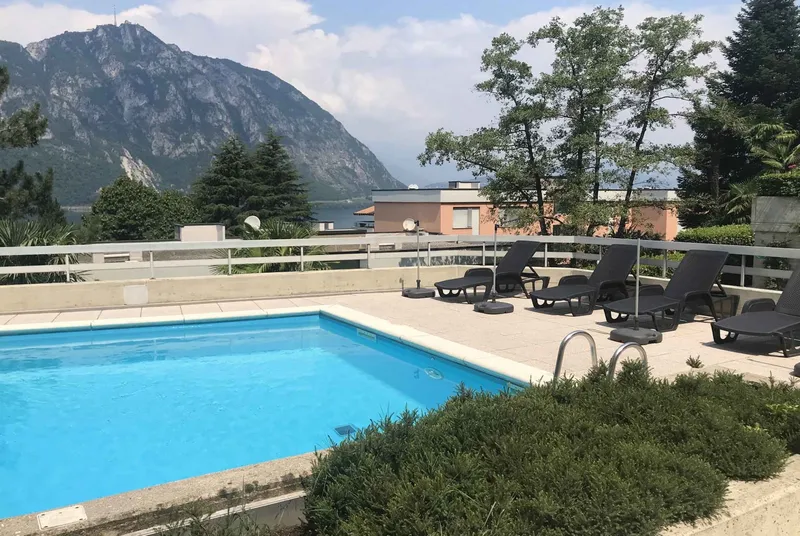 APPARTAMENTO 2.5 LOCALI VISTA LAGO CON PISCINA A BISSONE, foto 12