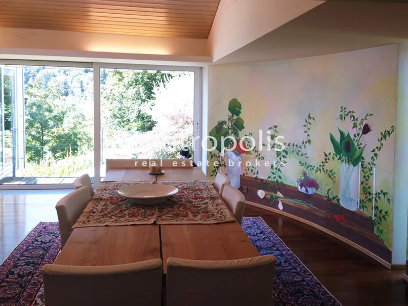 VILLA DI DESIGN VISTA LAGO CON RUSTICO E PISCINA A CURIO, foto 5