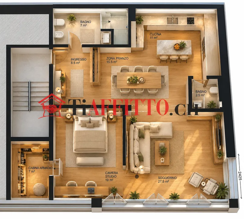 GRANDE LOFT RISTRUTTURATO DI 2.5 LOCALI A CADRO, photo 10